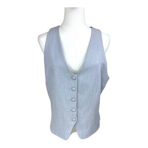 River Island‎ London NWT size US 10 Gray 5 button vest